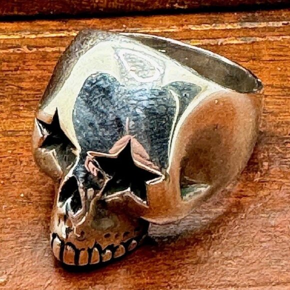 The Great Frog Star Eyes Skull Ring TGF sz 7 US - Picture 3 of 8